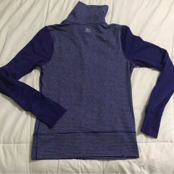 RBX Women’s Purple Striped Full Zip Activewear Light Jacket - Picture 3 of 8